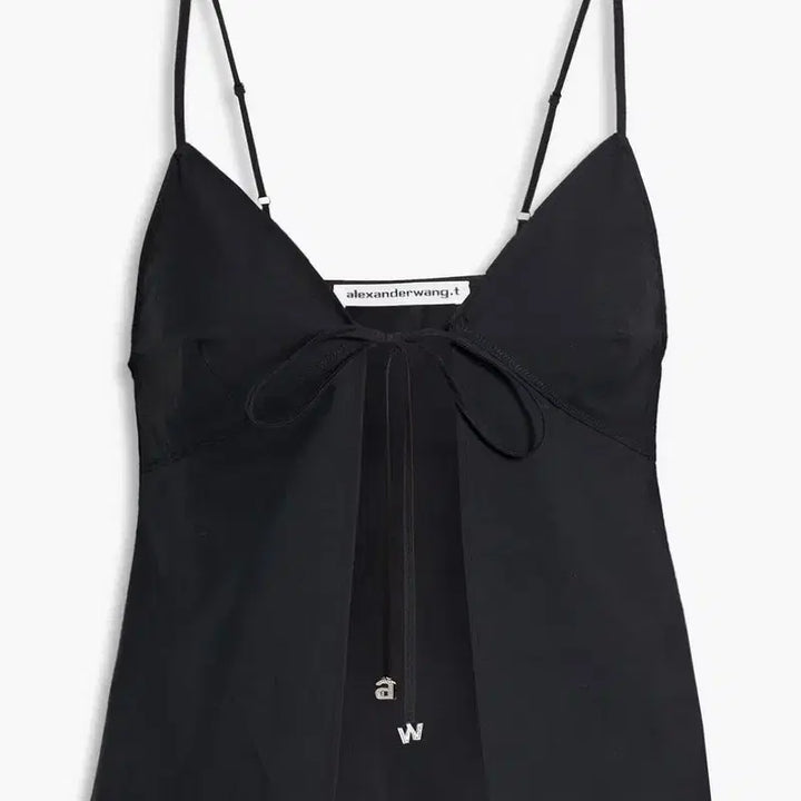 [BUNJANG] Alexander Wang Black Butterfly Bow Tie Cami Top / 알렉산더왕 블랙 리본 끈나시 탑 butterfly bow tie cami