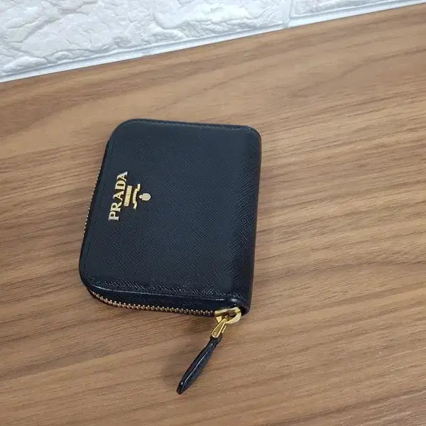 [BUNJANG] Prada Saffiano Leather Zipped Card Wallet Coin Purse / 프라다 카드지갑 동전지갑 (정품)