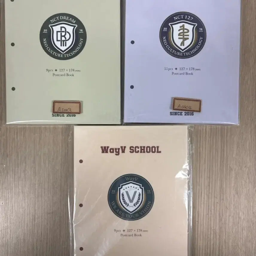 [BUNJANG] NCT 127, NCT Dream, WayV School Postcard Book 3 Set / NCT 127/드림/WayV 스쿨 엽서북 3종 세트