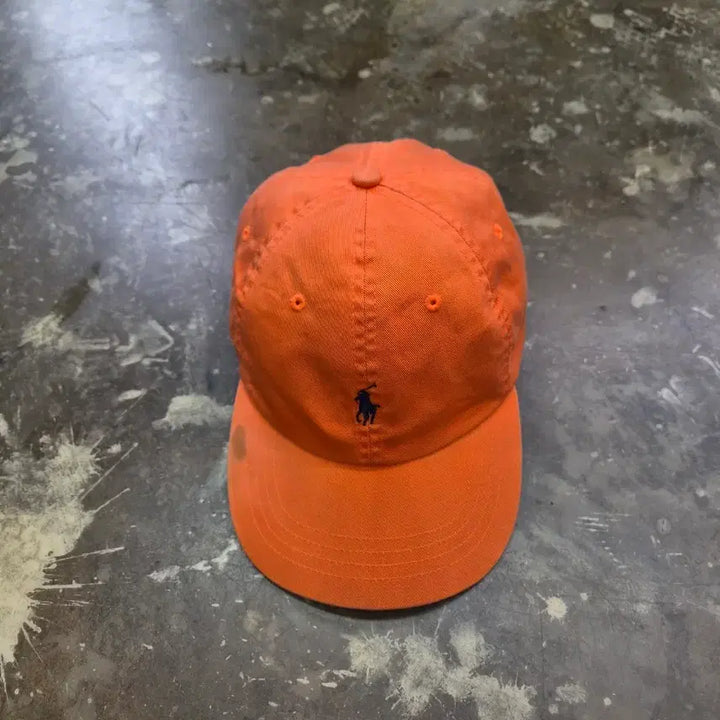 [BUNJANG] Polo Ralph Lauren Orange Cotton Twill Baseball Cap One Size / 폴로 랄프로렌 오렌지 볼캡 모자 야구 모자 남여공용