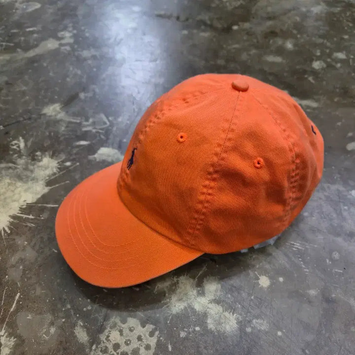 [BUNJANG] Polo Ralph Lauren Orange Cotton Twill Baseball Cap One Size / 폴로 랄프로렌 오렌지 볼캡 모자 야구 모자 남여공용