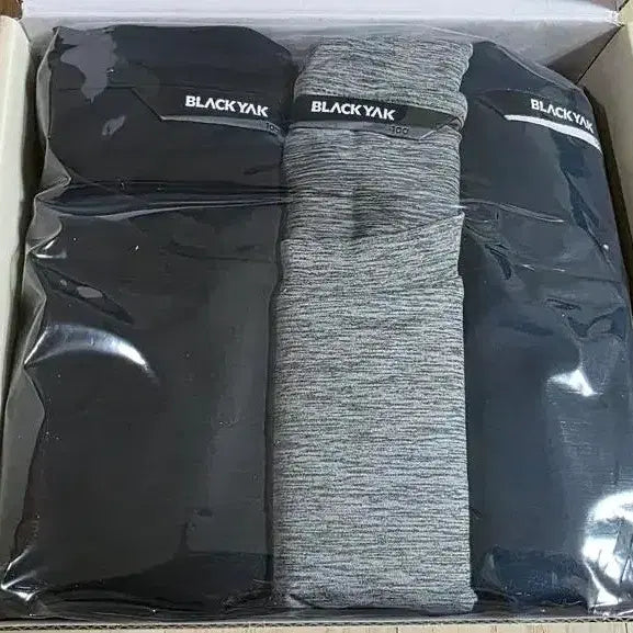 [BUNJANG] Blackyak Solid T-Shirt 3-Pack Set / 미개봉 최저가 정품 블랙야크 기능성 반팔 3종