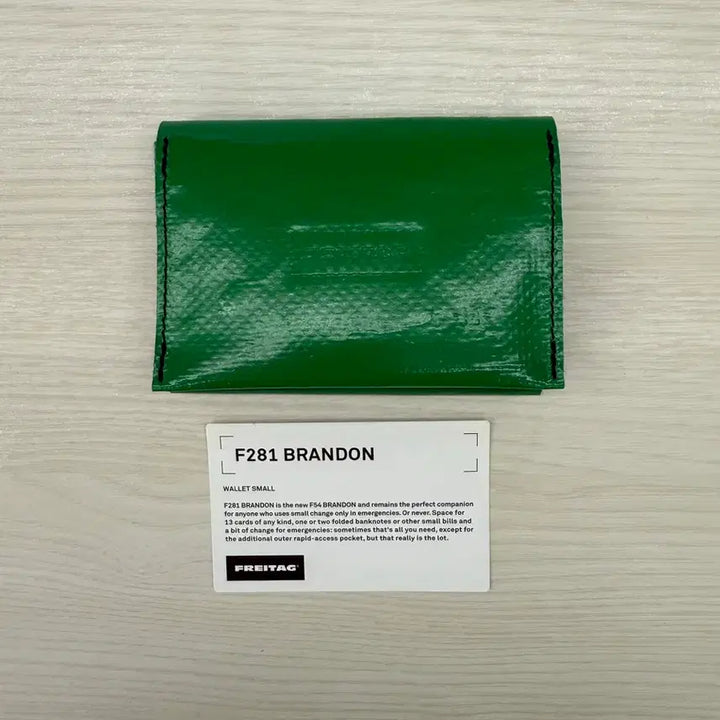 [BUNJANG] Freitag Brandon Wallet Green Grey / 프라이탁 브랜든 지갑 초록 그레이