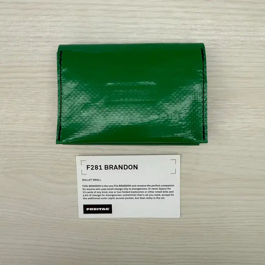[BUNJANG] Freitag Brandon Wallet Green Grey / 프라이탁 브랜든 지갑 초록 그레이