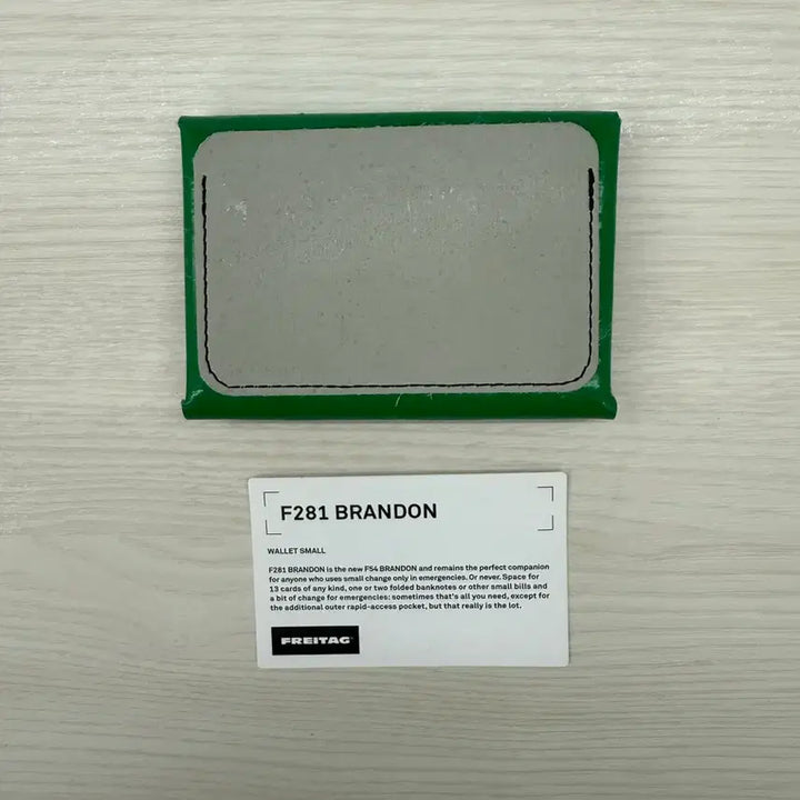 [BUNJANG] Freitag Brandon Wallet Green Grey / 프라이탁 브랜든 지갑 초록 그레이