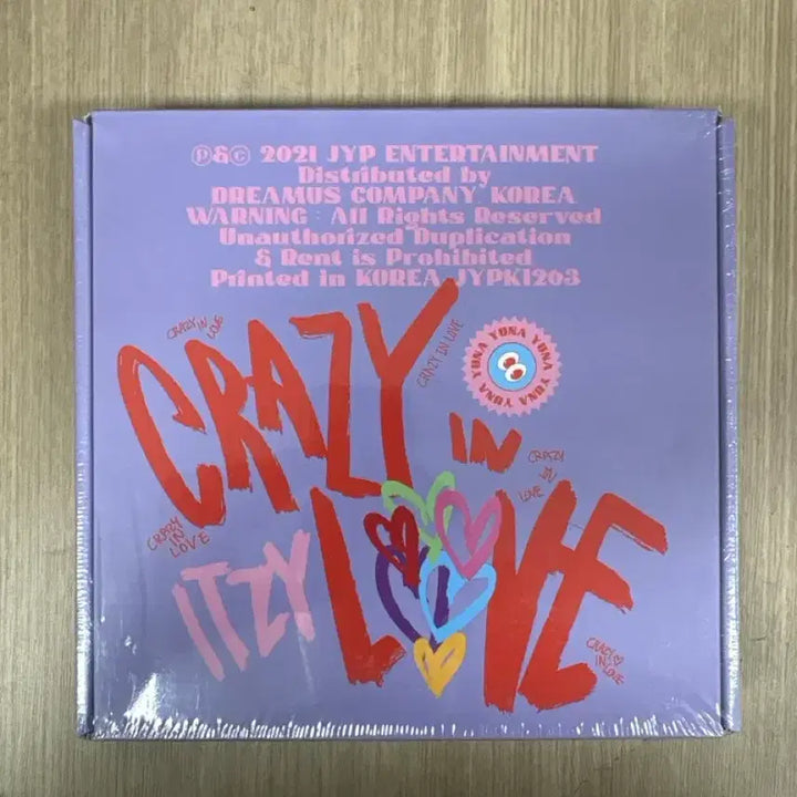 [BUNJANG] ITZY Crazy In Love Yuna Version Album / 새상품 있지 ITZY Crazy In Love 유나버전 앨범