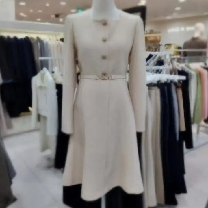 [BUNJANG] LINE EDITON Tweed Dress Set Ivory / 라인어디션 피로연 및 하객 원피스