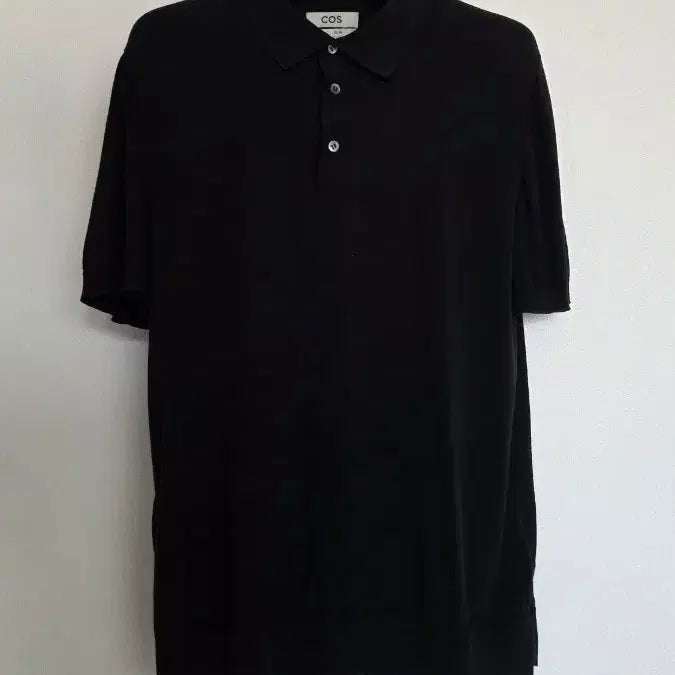 [BUNJANG] COS Black Slim Fit Short Sleeve Polo Shirt XL / COS 블랙 슬림핏 반팔 카라티 XL
