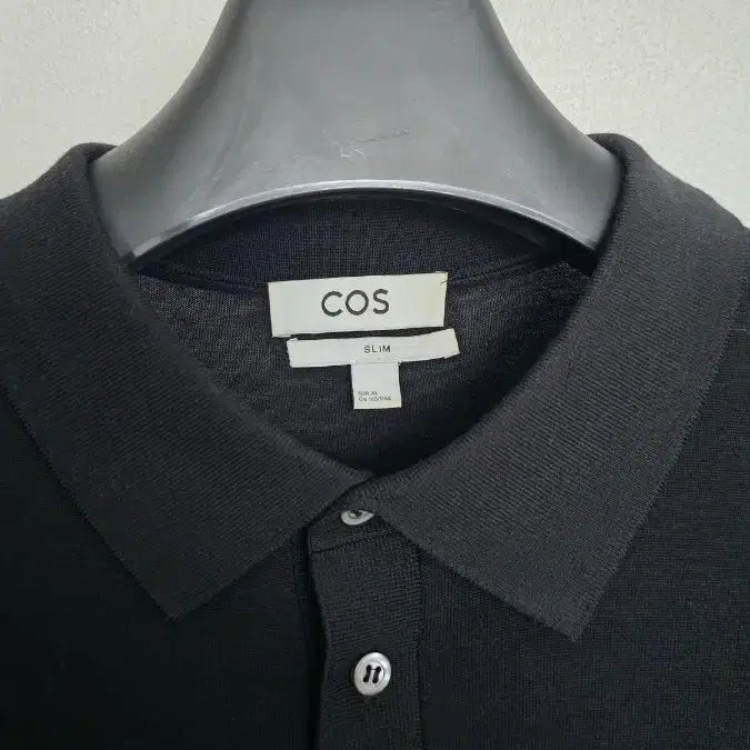 [BUNJANG] COS Black Slim Fit Short Sleeve Polo Shirt XL / COS 블랙 슬림핏 반팔 카라티 XL