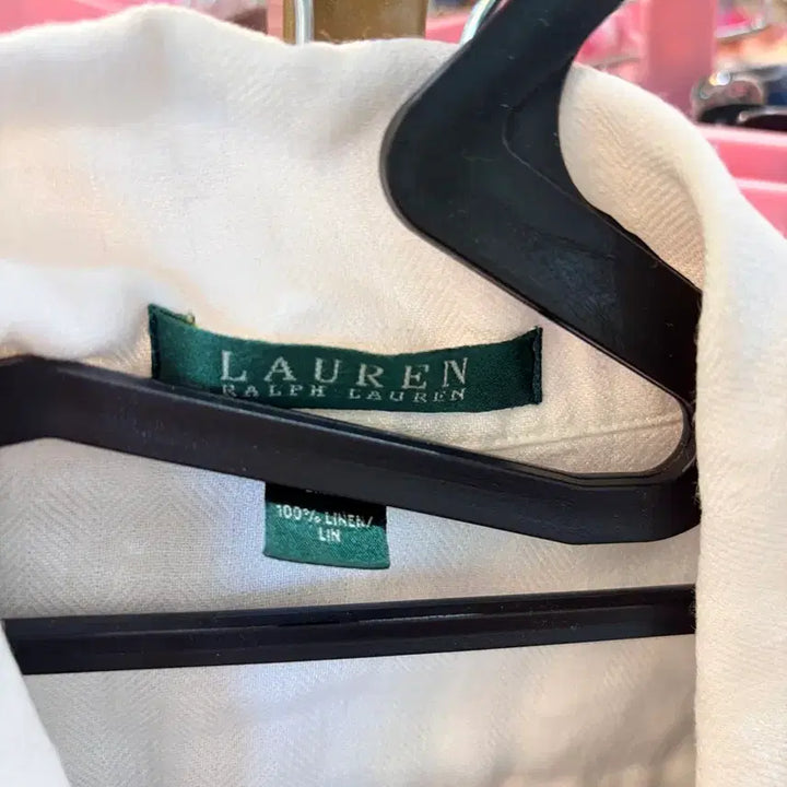 [BUNJANG] Ralph Lauren Linen Long Sleeve Shirt White / 랄프로렌 린넨 셔츠 화이트 긴팔