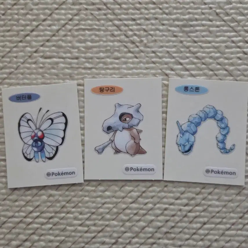 [BUNJANG] Pokemon 30th Anniversary Generation 1 띠부씰 Sticker Bundle Set / 일괄)1세대 30주년 포켓몬 띠부씰 신상 3종