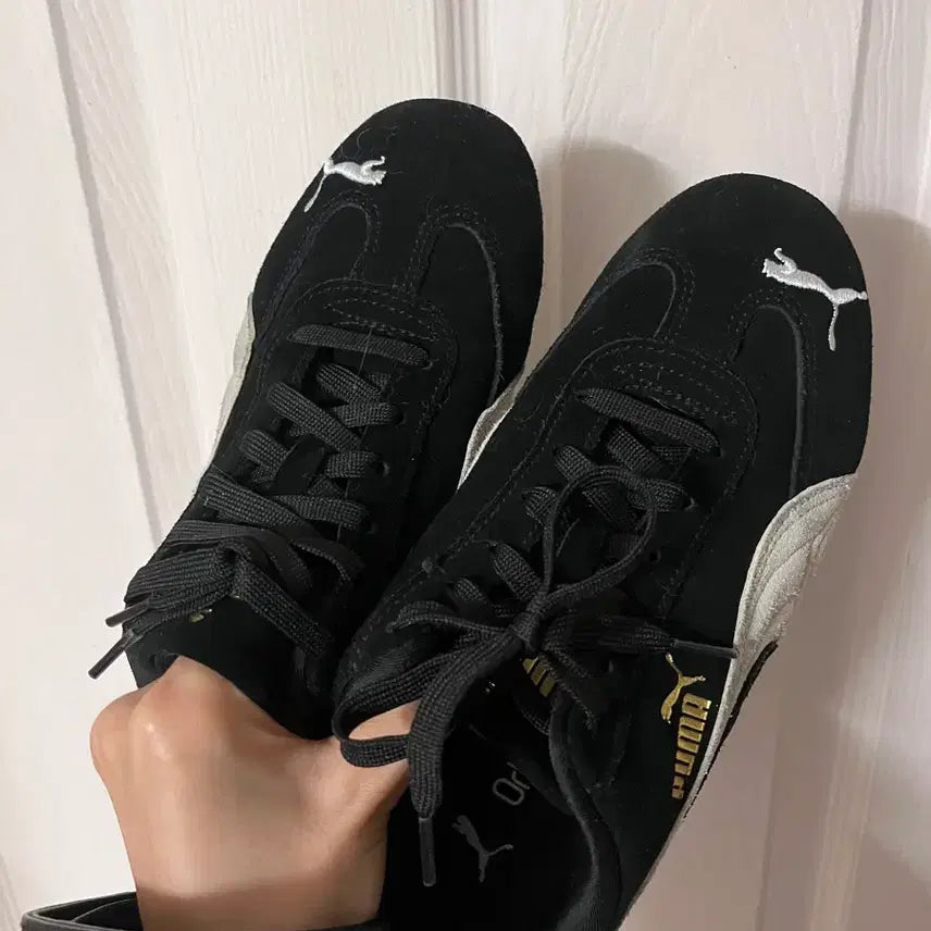 [BUNJANG] Puma Speedcat Black Suede Sneakers / 푸마 스피드캣 블랙 스웨이드 운동화 235