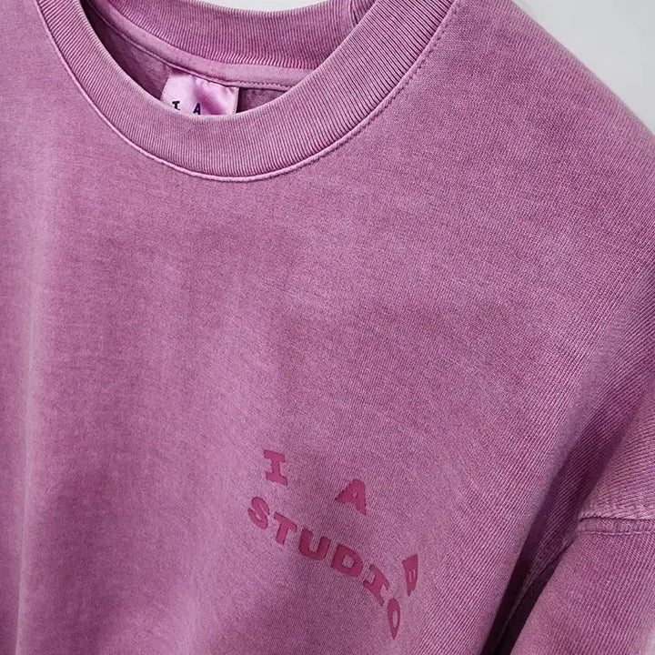 [BUNJANG] IAB Studio Purple Washed T-Shirt / IAB Studio 퍼플 워싱 반팔 티셔츠