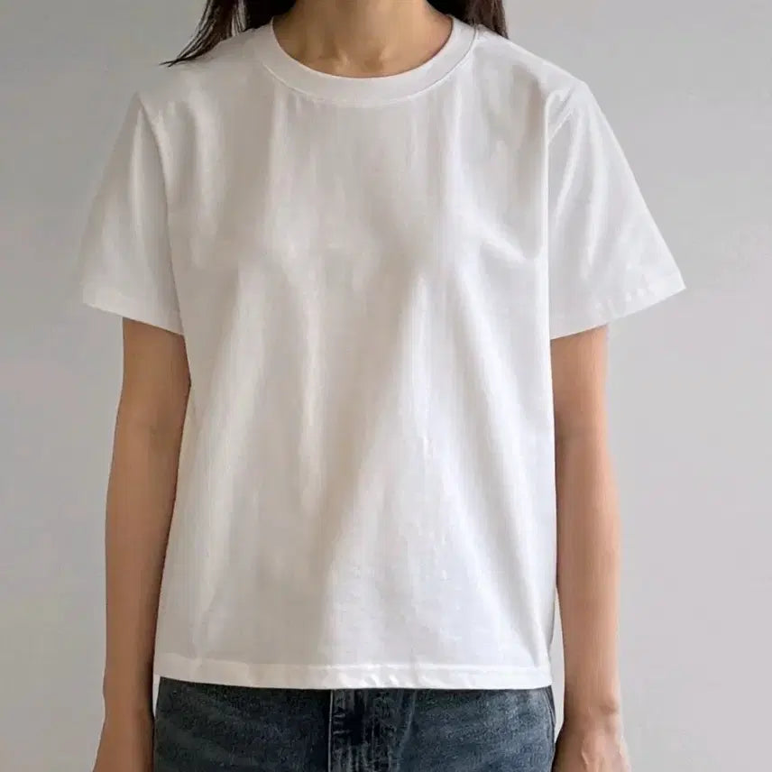 [BUNJANG] AB Bio-Washed Cotton Spandex Short-Sleeve T-Shirt / 새-ab-바이오워싱 반팔티
