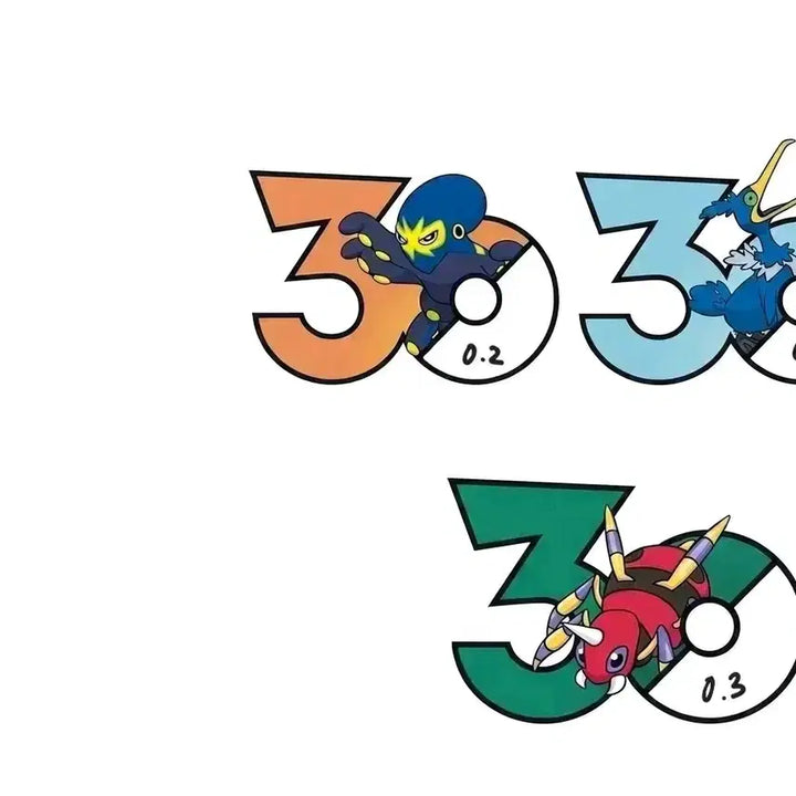 [BUNJANG] Pokemon 30th Anniversary Stickers (Assorted Characters) / 포켓몬 30주년 스티커 판매 두리쥐 푸린 가디 독개굴 솜솜코 콘팡 나옹이