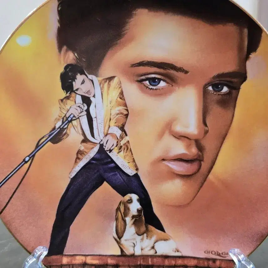 [BUNJANG] 1992 Elvis Presley Limited Edition Plate by Nate Giorgio / 1992 ELVIS PRESLEY 엘비스 프레슬리 한정판 접시