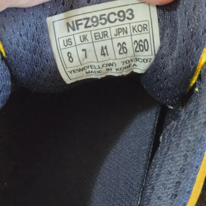 [BUNJANG] The North Face Yellow Trail Running Shoes / 노스페이스 옐로우 트레일 러닝화
