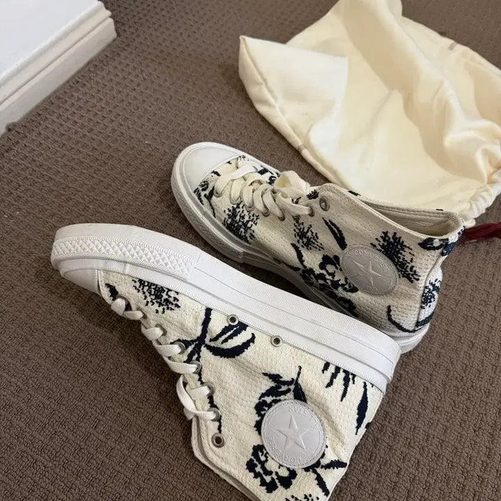 [BUNJANG] Converse Chuck Taylor All-Star First String Tropical High White / 컨버스 척 테일러 올스타 퍼스트 스트링 트로피컬 하이 화이트