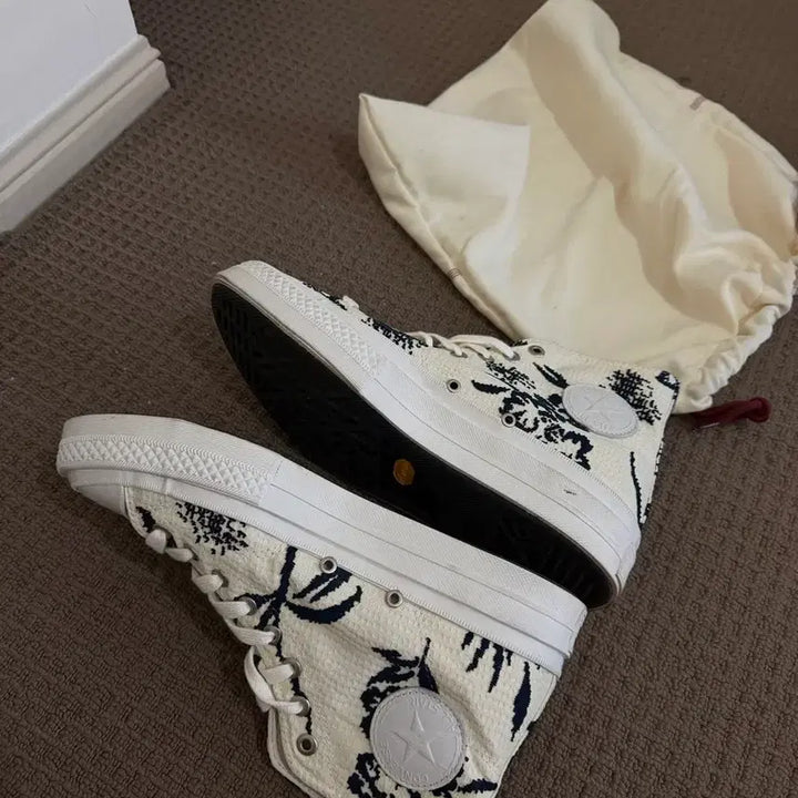 [BUNJANG] Converse Chuck Taylor All-Star First String Tropical High White / 컨버스 척 테일러 올스타 퍼스트 스트링 트로피컬 하이 화이트