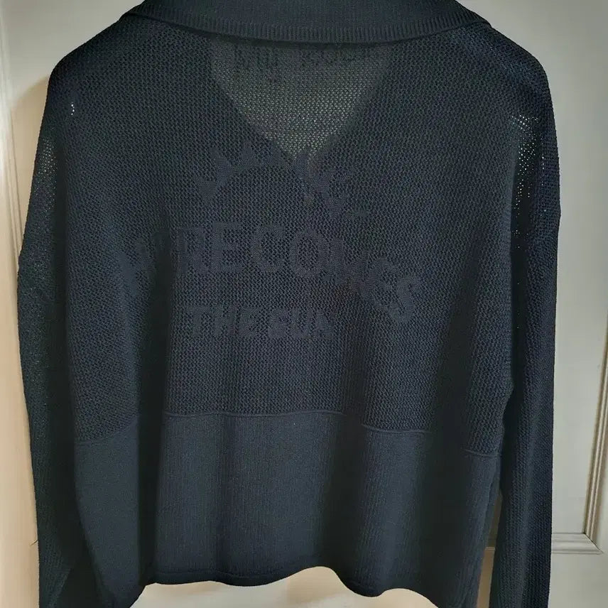 [BUNJANG] Sisley Mesh Zip-Up Knit Cardigan / 시슬리 메쉬집업니트 가디건