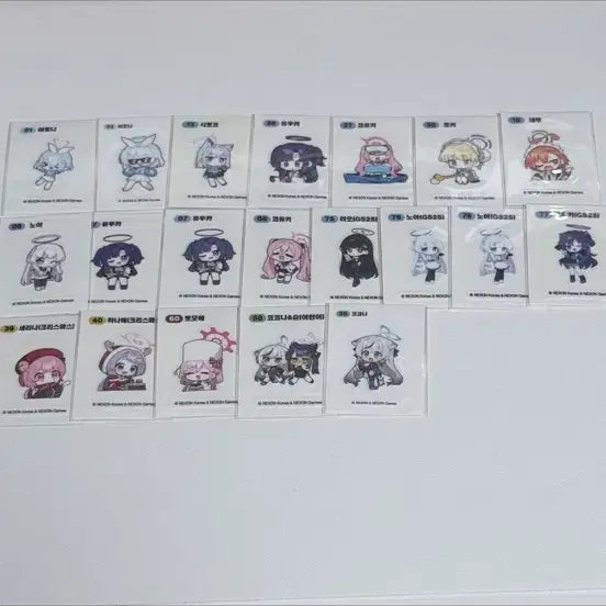 [BUNJANG] Blue Archive Stick-and-Peel Seals (Ttibuseal) - Series 1 &amp; 2 / 블루아카이브 띠부씰 1차 2차