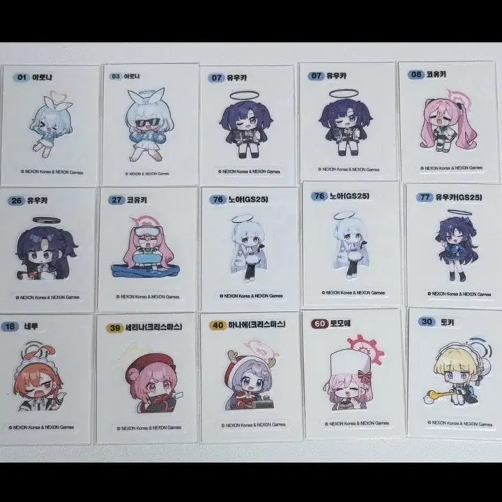 [BUNJANG] Blue Archive Stick-and-Peel Seals (Ttibuseal) - Series 1 &amp; 2 / 블루아카이브 띠부씰 1차 2차