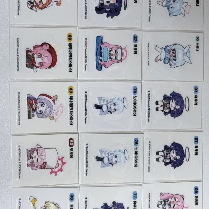 [BUNJANG] Blue Archive Stick-and-Peel Seals (Ttibuseal) - Series 1 &amp; 2 / 블루아카이브 띠부씰 1차 2차