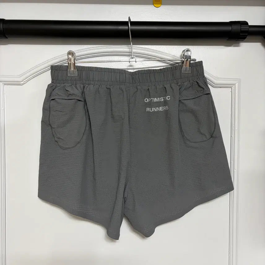 [BUNJANG] Optimistic Runners Performance Perforated Shorts Grey / [M] 옵티미스틱러너스 퍼포먼스 쇼트 그레이