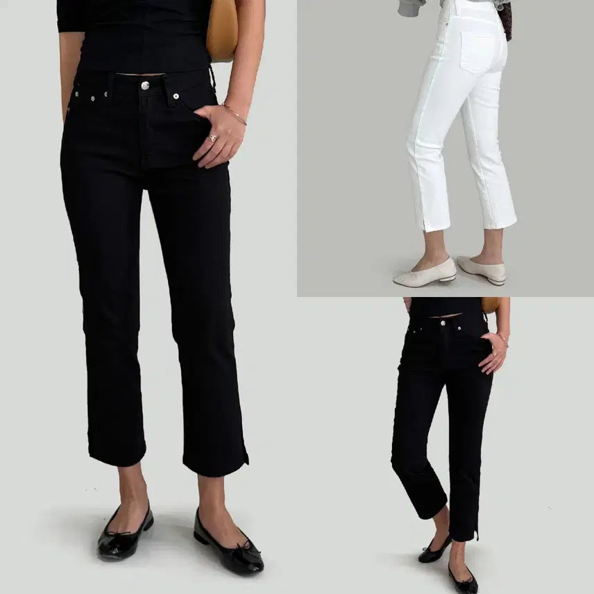[BUNJANG] By Standard Capri Tension Cotton Denim Pants (Long Length) / 새-카프리 텐션 코튼데님팬츠(롱기장)