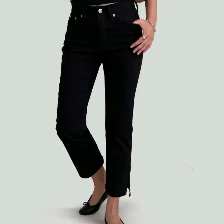 [BUNJANG] By Standard Capri Tension Cotton Denim Pants (Long Length) / 새-카프리 텐션 코튼데님팬츠(롱기장)