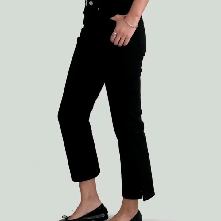 [BUNJANG] By Standard Capri Tension Cotton Denim Pants (Long Length) / 새-카프리 텐션 코튼데님팬츠(롱기장)