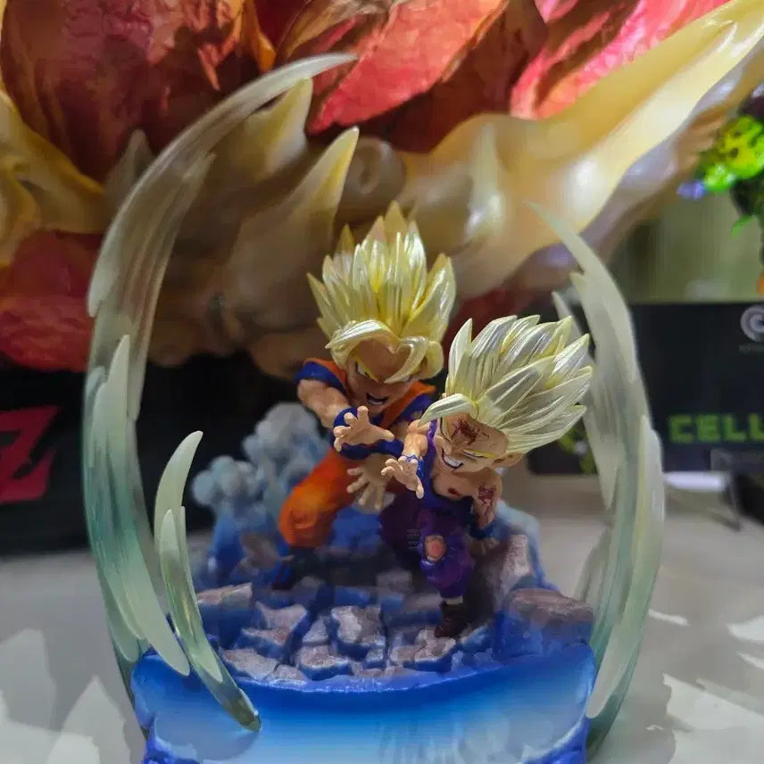 [BUNJANG] League Resin Dragon Ball Figure - Father-Son Kamehameha / 드래곤볼 레진 피규어 League 리그사 부자에네르기파