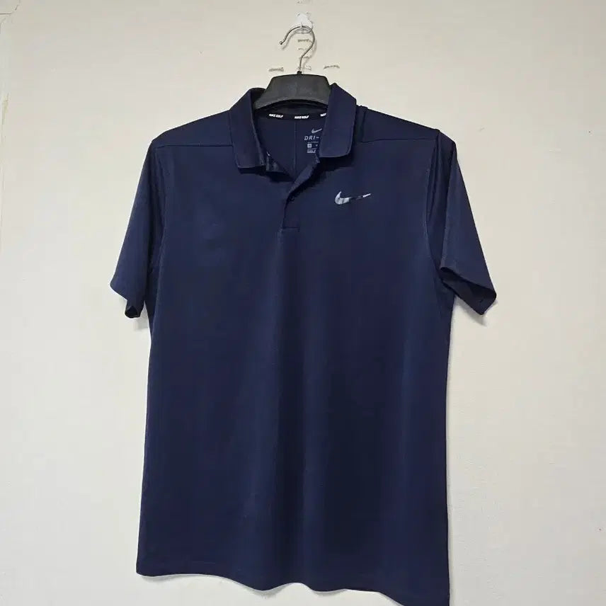 [BUNJANG] Nike Dri-FIT Navy Short Sleeve Polo Shirt (Size 100) / 나이키 100호 카라티 드라이핏 네이비색