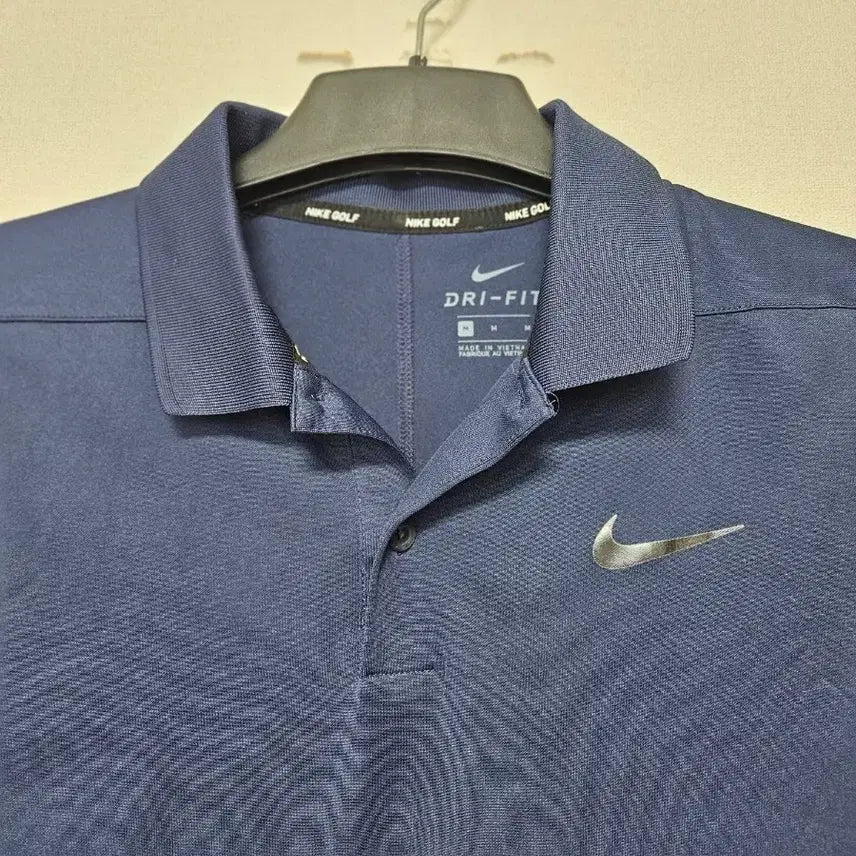 [BUNJANG] Nike Dri-FIT Navy Short Sleeve Polo Shirt (Size 100) / 나이키 100호 카라티 드라이핏 네이비색