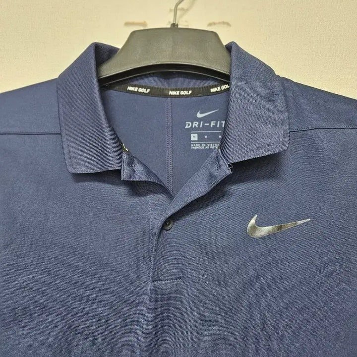 [BUNJANG] Nike Dri-FIT Navy Short Sleeve Polo Shirt (Size 100) / 나이키 100호 카라티 드라이핏 네이비색