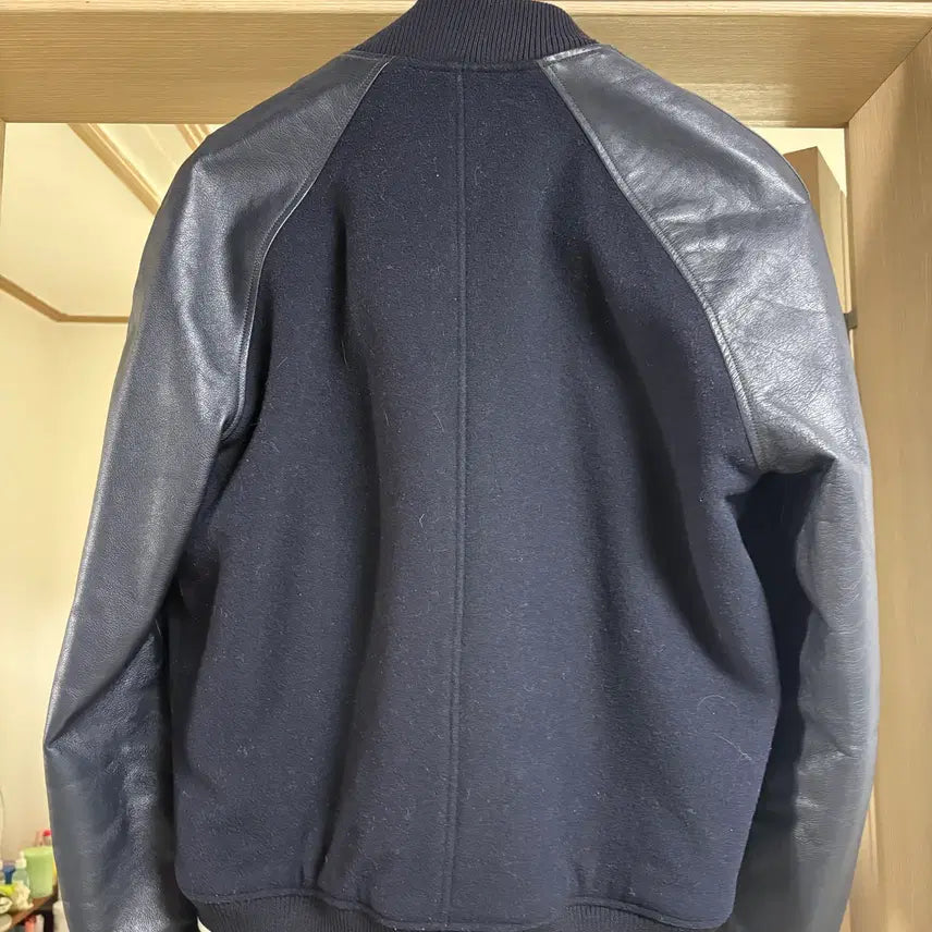[BUNJANG] APC Stadium Bomber Jacket Navy Size M / APC / 스타디움 봄버 / M 사이즈 / 100 / 네이비 /