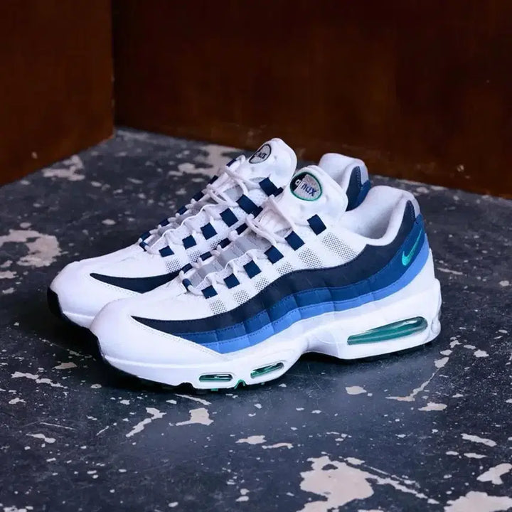 [BUNJANG] Nike Air Max 95 White Blue Red / 나이키 에어맥스 95 흰파남
