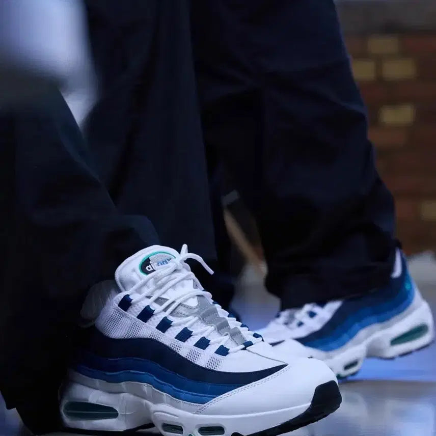[BUNJANG] Nike Air Max 95 White Blue Red / 나이키 에어맥스 95 흰파남