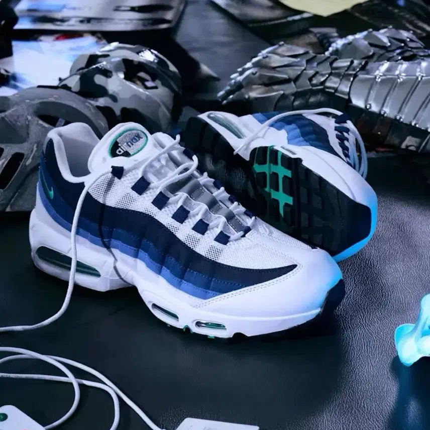 [BUNJANG] Nike Air Max 95 White Blue Red / 나이키 에어맥스 95 흰파남