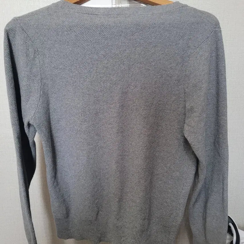 [BUNJANG] Lacoste Gray Knit Long Sleeve T-Shirt / 라코스테 그레이 니트 긴팔티