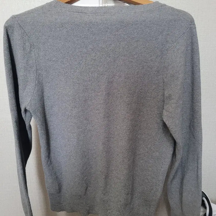 [BUNJANG] Lacoste Gray Knit Long Sleeve T-Shirt / 라코스테 그레이 니트 긴팔티