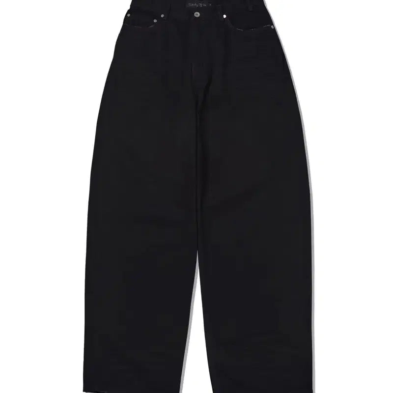 [BUNJANG] Stu Wide Embossed Denim Black L / Stu 와이드 엠보 데님 블랙 L