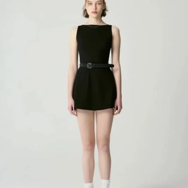 [BUNJANG] Glony Girlfriend Sleeveless Mini Dress - Black, M / 글로니 걸프렌드 슬리브리스 미니 드레스 M 블랙