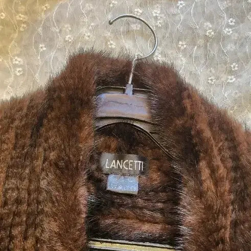 [BUNJANG] LANETTI Mink Shawl Brown / LANETTI 밍크 숄 브라운