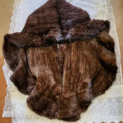 [BUNJANG] LANETTI Mink Shawl Brown / LANETTI 밍크 숄 브라운