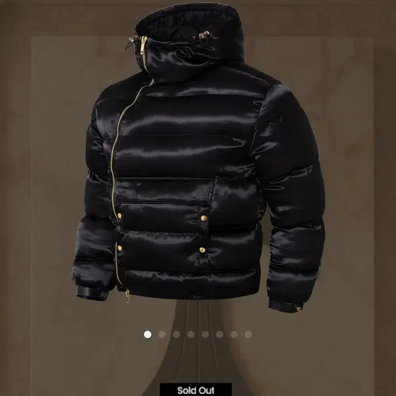 [BUNJANG] Rafinato High Gloss Side Zip Padded Jacket (Size 50) / 라피나토 하이그로시 사이드집업 패딩 50사이즈 새상품 팝니다