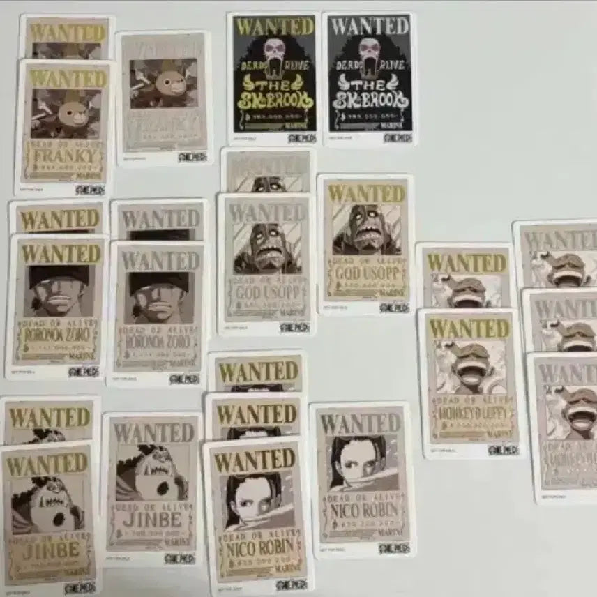 [BUNJANG] One Piece Wanted Poster Cards (Baekdabang Collaboration) / 원피스 수배서 카드 굿즈(빽다방 콜라보)