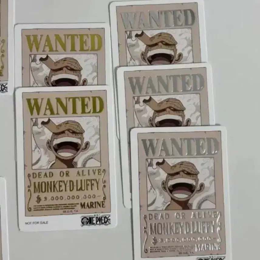 [BUNJANG] One Piece Wanted Poster Cards (Baekdabang Collaboration) / 원피스 수배서 카드 굿즈(빽다방 콜라보)