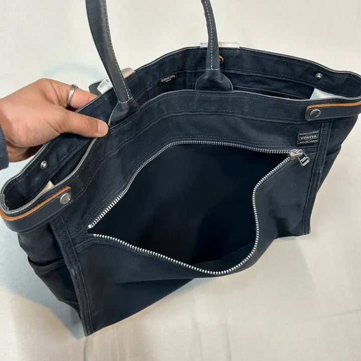 [BUNJANG] Yoshida Porter Porter Girl Tote Bag Shoulder Bag Navy / 요시다 포터 포터걸 토트백 숄더백 가방 네이비 Z12