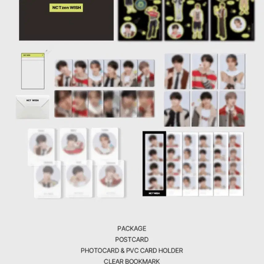 [BUNJANG] NCT-WISH Riku Weverse Membership Kit Photocard / (분철) 엔시티위시 리쿠 위버스 멤버십 멤버쉽 키트 풀세트 풀구성 포카
